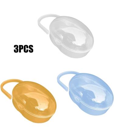 Beito 3pcs BPA-Free Pacifier Holder Case - Baby-Resistant Storage Box for Soothers & Supplies - Buy Online on SooperMarket.com