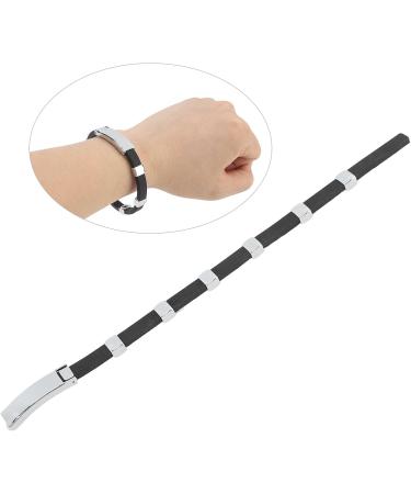 Magnetic Silicone Balance Bracelet - Waterproof Sport Style in Black | Boost Wellness & Performance - Buy Online on SooperMarket.com