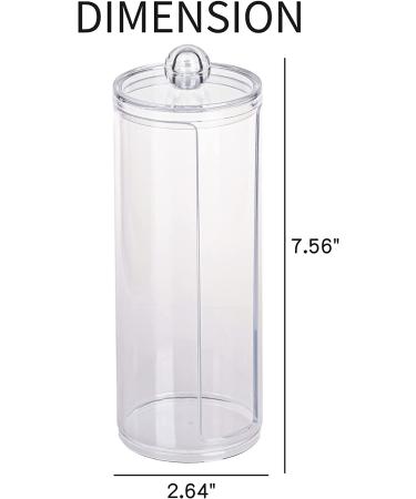 Clear Hair Scrunchie Holder Stand with Lid - 2 Pack | Hair Ties & Accessories Organizer for Teen Girls - FABROK - Buy Online on SooperMarket.com