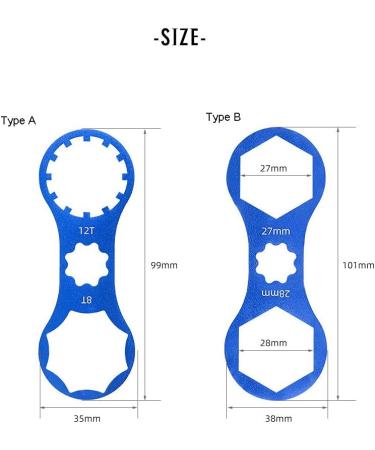 Mimoke 2-Piece SR Suntour Fork Repair Tool | MTB Suspension Fork Cap Wrench - Buy Online on SooperMarket.com