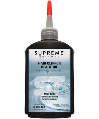 Supreme Trimmer Silver Logo Barber Cape & Clipper Blade Oil - Premium Barbers Kit for Professionals | International Shipping Available - Buy Online on SooperMarket.com
