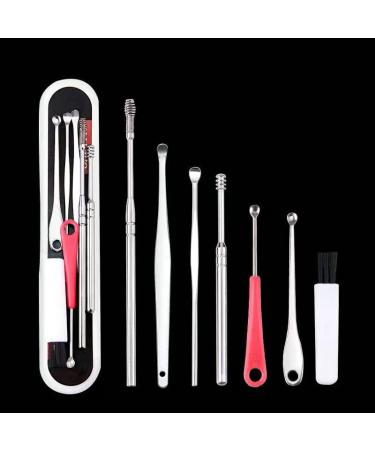 7Pcs Ear Pick Earwax Removal Kit - Portable Ear Cleaner Tool Set With Box - Buy Online on SooperMarket.com