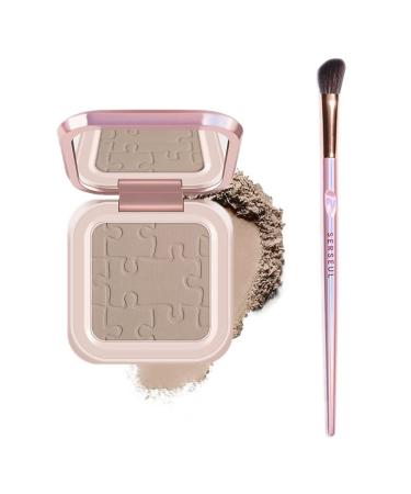 Go Ho Contour Makeup Palette Set Face Contouring Kit with Mirror & Brush Silky Smooth Contour Powder Makeup