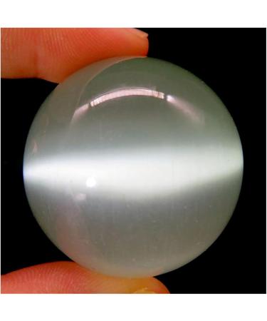Ornament 1pc Natural White Cat Eye Stone Quartz Crystals Sphere Balls for Gift (Color : 1pc 90-100mm) - Buy Online on SooperMarket.com