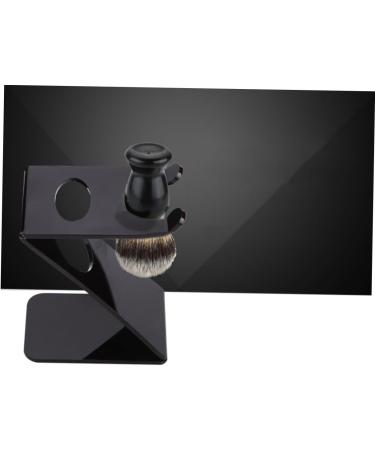 Angoily Razor Stand | Salon Beauty Tool & Brush Rack for Men | Acrylic Shaver Holder & Beard Brush Stand - Ideal Hairdressing Accessories - Buy Online on SooperMarket.com