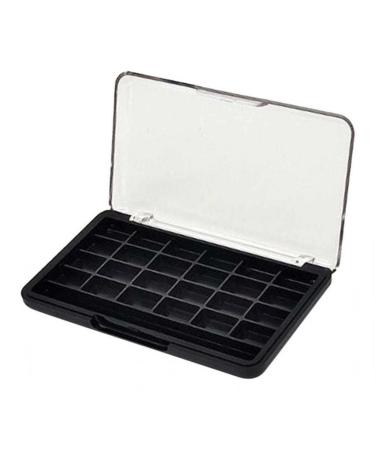 Sharplace 24 Grids Empty Eyeshadow Palette with Clear Lid - Ideal for Lipstick Blush & Powder - Black - International Shipping Available - Buy Online on SooperMarket.com