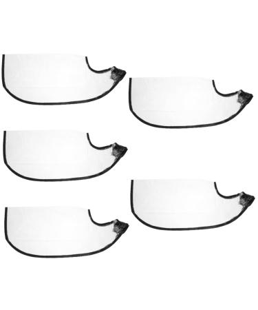 NOLITOY 10 Pcs Shampoo Funnel Hair Coloring Shampoo Grooming Apron Hair Styling Cape Straight Hair Shawl 59X25X1CMx5pcs Transparent Colorx5pcs