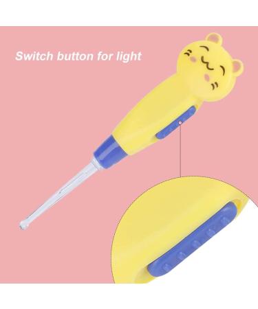 Qiilu Toddler Ear er Baby Ear Scoop - Yellow Kitten - ABS Plastic | Ear Care Essential - Buy Online on SooperMarket.com