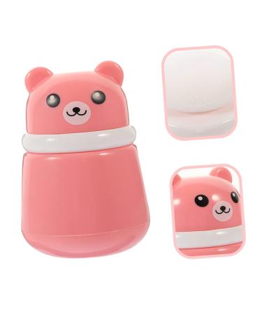 Minkissy 9-Piece Baby Powder Puff Kit and Storage Dispenser Set - Pink Sponge Puffs for Travel and Home Use - Buy Online on SooperMarket.com