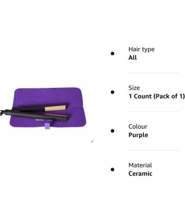 Extreme Heat Protection Safety Mat with Storage Pouch for GHD Hair Straighteners and Tongs etc (Purple) - Buy Online on SooperMarket.com