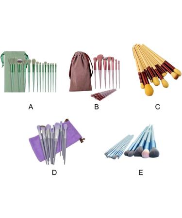 Dajidafu Stand Out Vibrant And Stylish Beauty Brush Set Makeup Lovers Plastic Portable Makeup Brush Set Powder Blusher Brush Cheese yellow - Buy Online on SooperMarket.com
