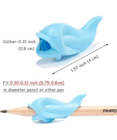 Soft Silicone Ergonomic Pencil Set for Kids - Posture Correction & Writing Aid (5 Pieces) - Buy Online on SooperMarket.com