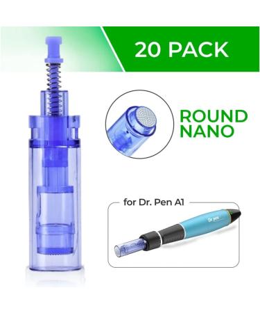Dr. Pen Ultima A1 Replacement Cartridges (20 Pack) - Round Nano 0.25mm Bayonet Slot - Disposable Parts - Buy Online on SooperMarket.com