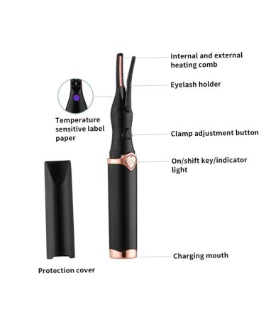 Rechargeable Heated Eyelash Curler | Long Lasting Electric Lash Curler for Women - Perfect for Makeup | International Shipping Available - Buy Online on SooperMarket.com