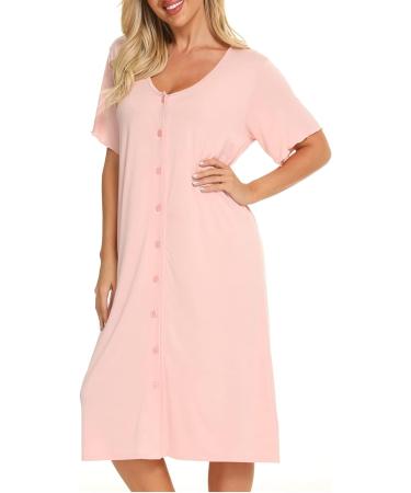 Jecarden Women's Maternity Nightgown - Short Sleeve Hospital Childbirth Sleepwear - Buy Online on SooperMarket.com