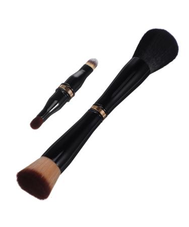 Travel Makeup Brushes Double Sided Makeup Travel Size Makeup Brushes Makeup Brushes Travel Cosmetics Brush Foundation Applicator Make up 4 in 1 Double Sided Brush Artificial Fiber