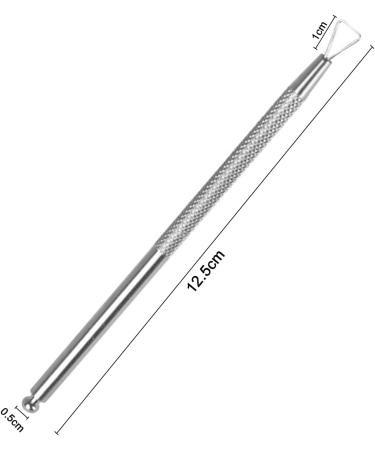 Cuticle Pusher Remover Triangle Cuticle Peeler Scraper Stainless Steel Nail Gel Remover Professional Nail Tool for Removing UV Manicure Treatments - Buy Online on SooperMarket.com