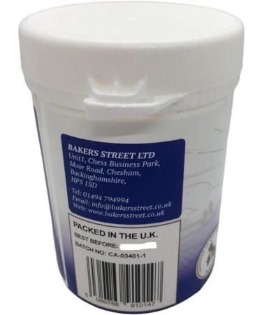 Bakers Street Cornflour 100g Tub - Native Maize Starch Cooking Thickener - Premium Quality for Vegetarians & Vegans - Halal Certified - Buy Online on SooperMarket.com