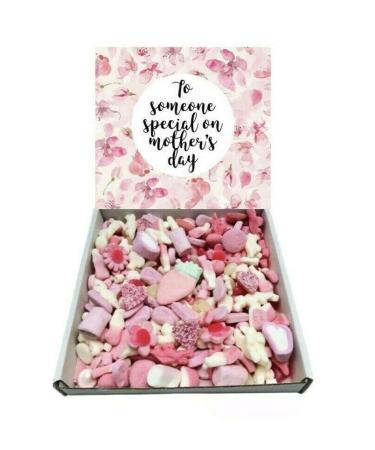 Pink To Someone Special Mothers Day Gift Present Pink Candy Pick N mix 1 kg Sweet Box Box Hamper Granny Grandma Nan Nanny Godmother Auntie Stepmother