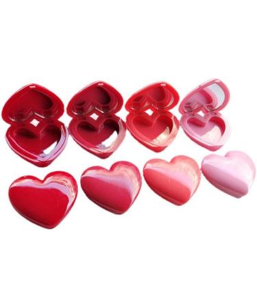 Heart-Shaped Empty Eyeshadow Makeup Box with Mirror | Practical & Safe Storage Solution - International Shipping - Buy Online on SooperMarket.com