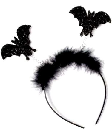 Halloween Black Glitter Bat Headband Boppers Fancy Dress Alice Hair Band for Women Girls by Glitz4Girlz - Buy Online on SooperMarket.com