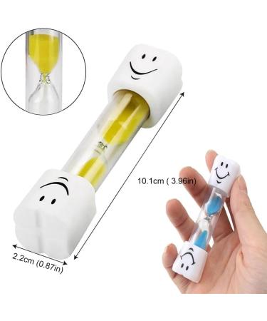 3-Minute Smiley Hourglass Timer for Kids - Fun Toothbrush Countdown | 3-Piece Set - Buy Online on SooperMarket.com