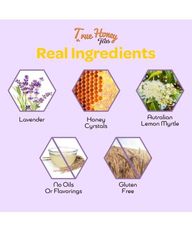 True Honey Lavender Lemonade Tea Bags - Organic Chamomile Tea with Honey Crystals for Relaxation and Stress Relief - Caffeine-Free Herbal Tea Sachets - 24 Count - Buy Online on SooperMarket.com