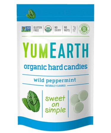 Yummy Earth Organic Candy Drops Wild Peppermint - 3.3 oz - Case of 6