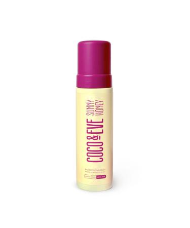 Coco & Eve Sunny Honey Bali Bronzing Foam. Natural Sunless Self Tanner Mousse. Anti Cellulite Organic Sunless Self Tanning Lotion (Ultra Dark)