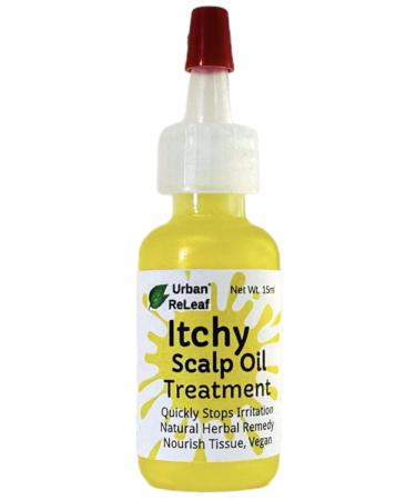 Urban ReLeaf Itchy Scalp Oil Treatment ! Braids Wigs Weaves Tight Hairstyles & Itchy Skin Relief Shaved Bald Head Quickly Soothe Irritation Natural Herbal Remedy Made Fresh in USA!