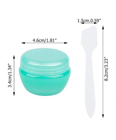 Sonku 10 Pack Small Plastic Travel Containers - TSA Approved Leakproof Mini Cosmetic Jars - 20ml Per Piece - Includes Mini Spatulas - Ideal for Toiletries, Makeup, Cream, Slime - Buy Online on SooperMarket.com