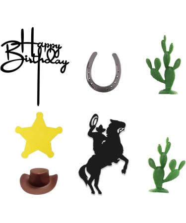 GmakCeder Cowboy Cake tmTopper Cowboy Hat Cake Toppers Western Cowboy Birthday for Western Theme Party Favors Supplies - Buy Online on SooperMarket.com