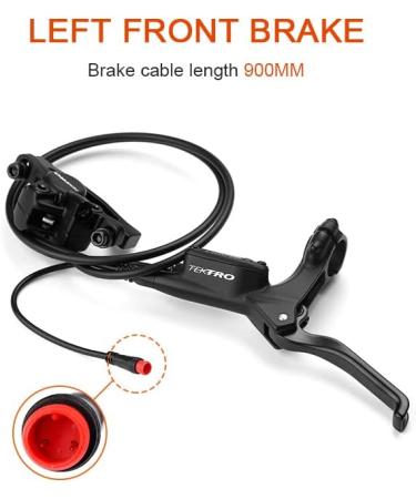 Bibike Tektro eBike Hydraulic Disc Brake with Induction Control System & 2 Rotors - 180mm Front, 180mm Rear - Buy Online on SooperMarket.com