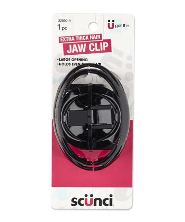 Scunci No Slip Grip Large Jaw Clip For Extra Thick Hair  1 CT