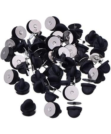 eBoot Tie Tacks Blank Pins with PVC Rubber Pin Backs (Pack of 50) - Perfect for DIY Crafts and Jewelry Making - Buy Online on SooperMarket.com