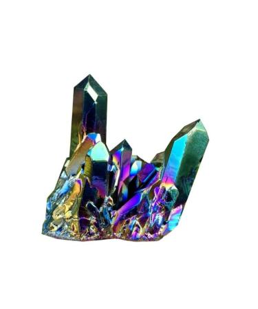 Choice of Gifts 50g/80/120g Natural Quartz Crystal Titanium Cluster Specimen Stone Vibration Stone HOMEZHOU (Size : 80g)