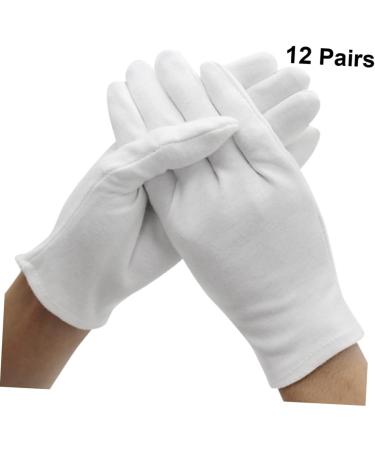 minkissy 24 Pairs Hand Care Laboratory Coin Cotton Industrial Hand Work Moisturizing White Plate - Buy Online on SooperMarket.com