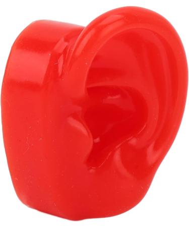 Pair of Red Silicone Human Ear Models for Acupuncture Display - Buy Online on SooperMarket.com