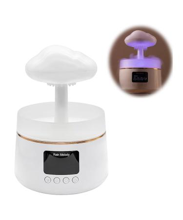 Rain Cloud Humidifier Night Light with 7 Changing Colors Cloud Rain Humidifier with Waterfall Lamp Mushroom Humidifier Aromatherapy Essential Oil Diffuser for Sleeping Relaxing Rain Sound