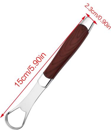 Stainless Steel Tongue Scraper - Oueyfer Tongue Cleaning Tool for Fresh Breath & Oral Hygiene - Buy Online on SooperMarket.com