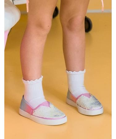 Jefferies Socks Girls Seamless Ruffle Sport Quarter Socks - Large White | 1 Pack - Buy Online on SooperMarket.com