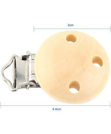 Shop Gugxiom Wood Pacifier Clips & Locks | Modern Baby Accessories for Girls - Premium Pacifier Holders - Buy Online on SooperMarket.com