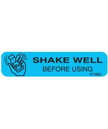 PHARMEX 1-49G Permanent Paper Label SHKAE Well Before 1 9/16 x 3/8 Blue (500 per Roll 2 Rolls per Box)