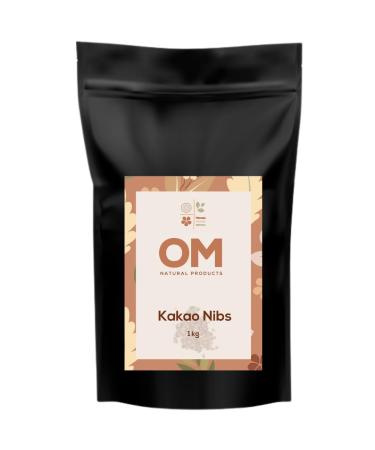 OM - cocoa nibs |A gift from the Pachamama |Natural essence of chocolate |Without extra sugar or additives |Vegan natural product 100% naturally from the Peruvian Amazon area (1 kg)