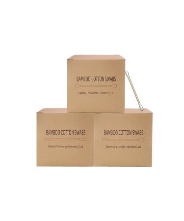 Cotton Swabs with Wooden Sticks/Biodegradable Cotton Bud 1125pcs 2.9 Inch (Pack of 1125)