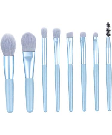 BELLIFFY 8pcs Powder Brush Eyeshadow Makeup Cosmetic Face Brushes Makeup Face Brushes Facial Kit Blue Wooden - Buy Online on SooperMarket.com