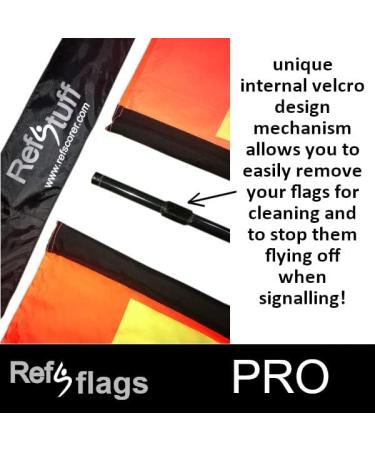 RefStuff Soccer Referee PRO Flags - High-Quality Assistant Linesman Flags (Pair) - Buy Online on SooperMarket.com