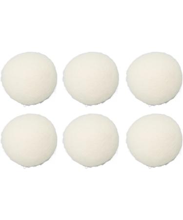 Hiraith 6Pcs Wool Drying Balls Reusable Skin Friendly Static Reduction Time Saving Fabric Softener Ball for Clothes Laundry (6cm) - Buy Online on SooperMarket.com