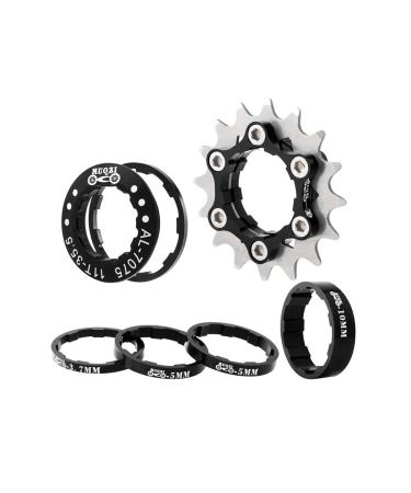 Bibike Single Speed Conversion Kit 13T/14T/15T/16T/17T Single Speed Cassette Conversion Spacers black 16t