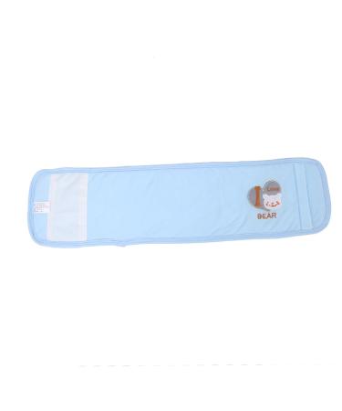Garosa Baby Belly Button Band Thickened Cotton Infant Abdomen Umbilical Cord Newborn Waist Support Band Warm Cover Blue